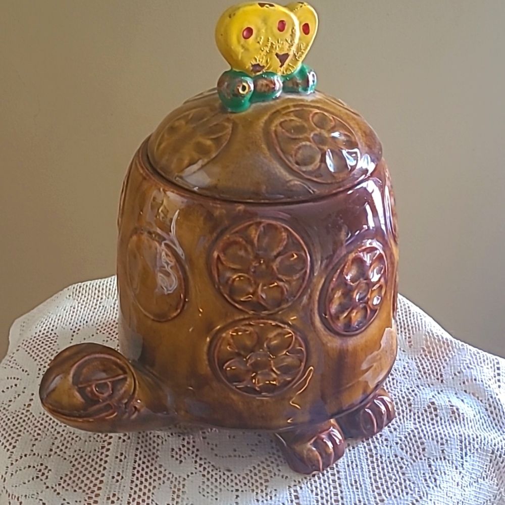 McCoy Timmy Turtle Glaze Cookie Jar